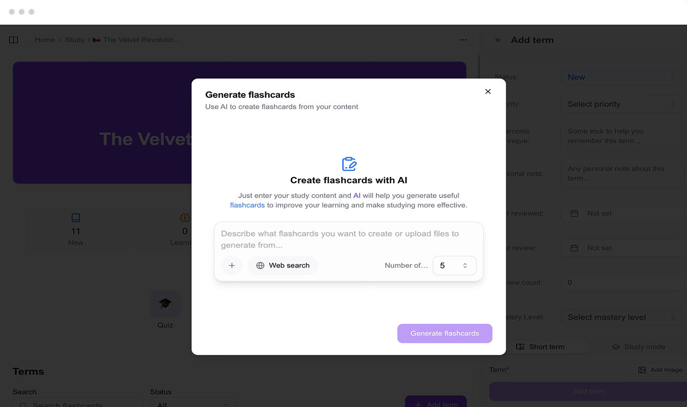 Text summarization interface