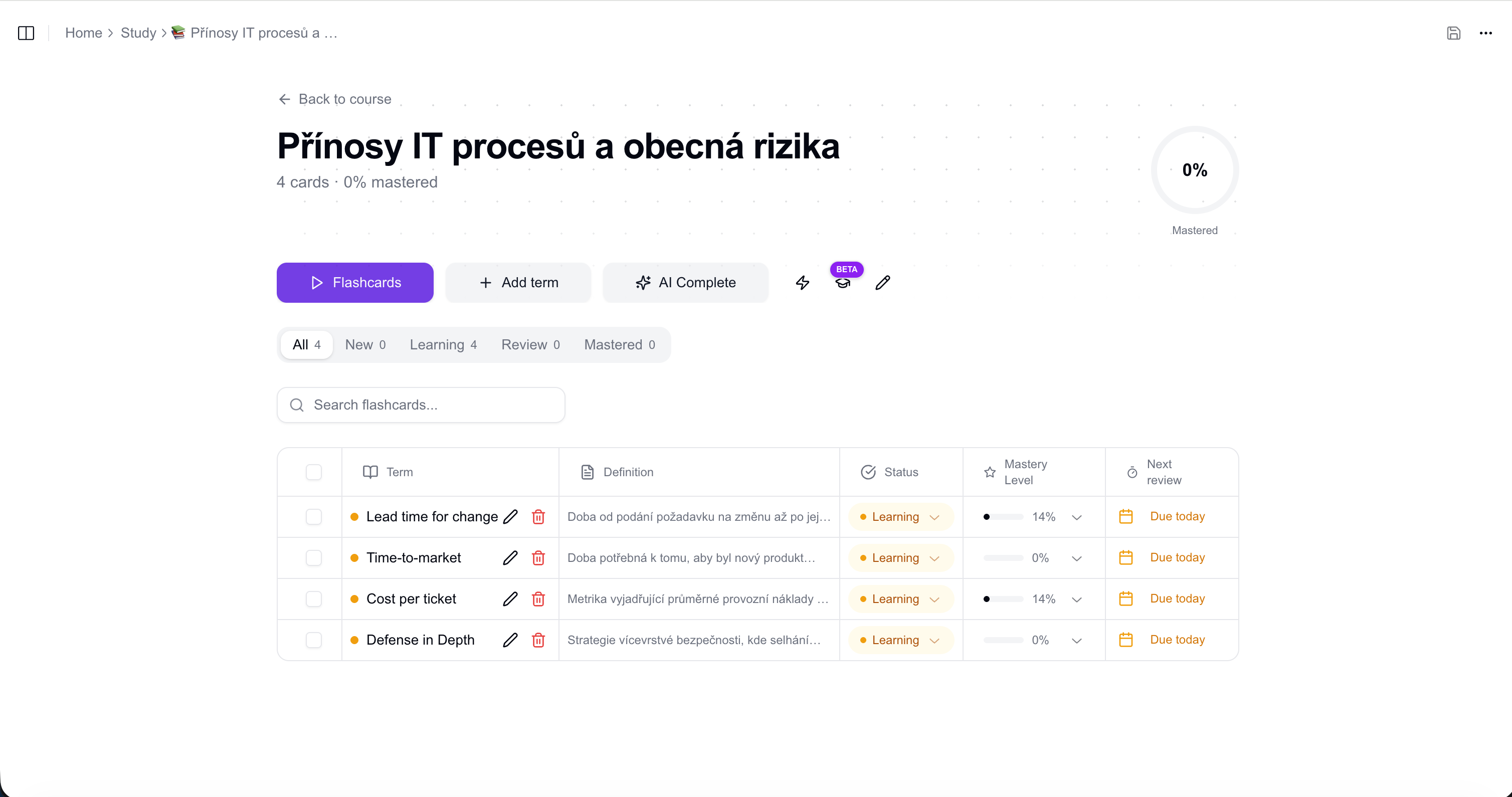 Spaced repetition review queue in Notiee